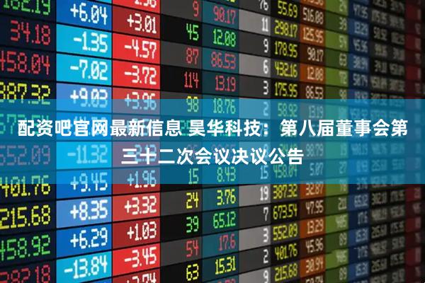 配资吧官网最新信息 昊华科技：第八届董事会第三十二次会议决议公告